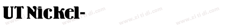 UT Nickel字体转换